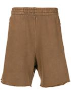 Yeezy High Waisted Track Shorts - Brown