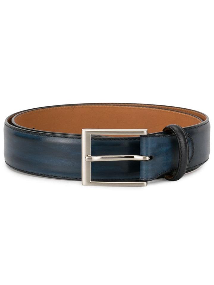 Magnanni Brushed Effect Belt - Blue