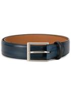 Magnanni Brushed Effect Belt - Blue