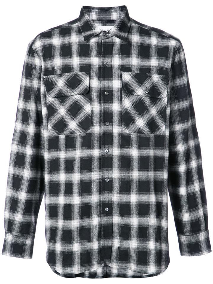 Ovadia & Sons Plaid Shirt - Black