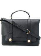 L'autre Chose Pebbled Satchel - Black