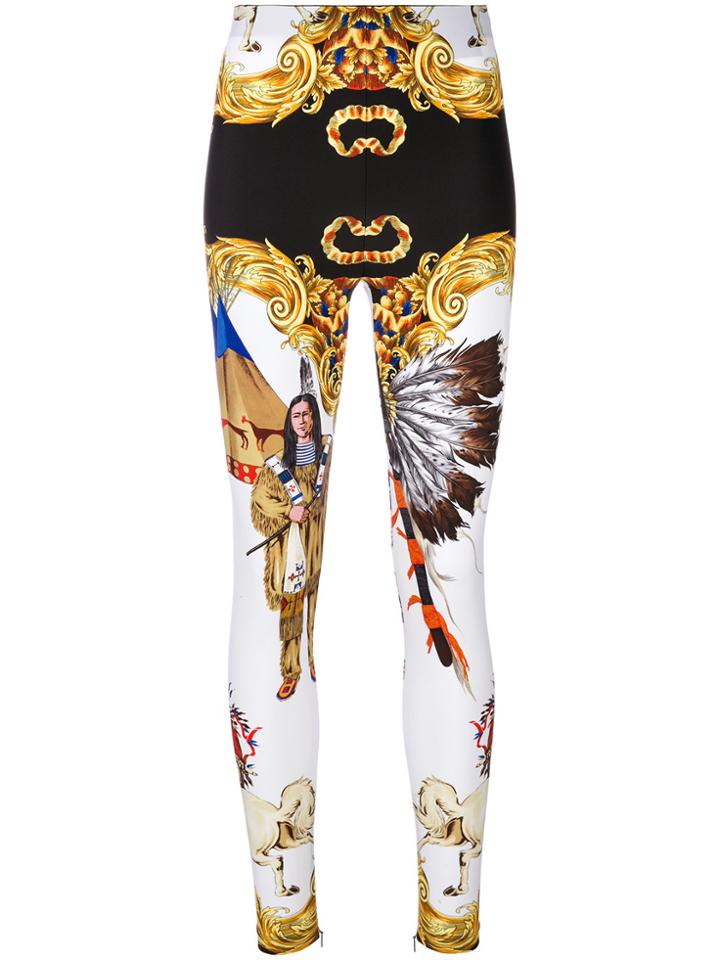 Versace Native American Leggings - White