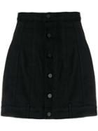 T By Alexander Wang Seamed A-line Skirt - Black