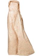 Christian Siriano Strapless Gown Dress, Women's, Size: 6, Pink/purple, Cotton