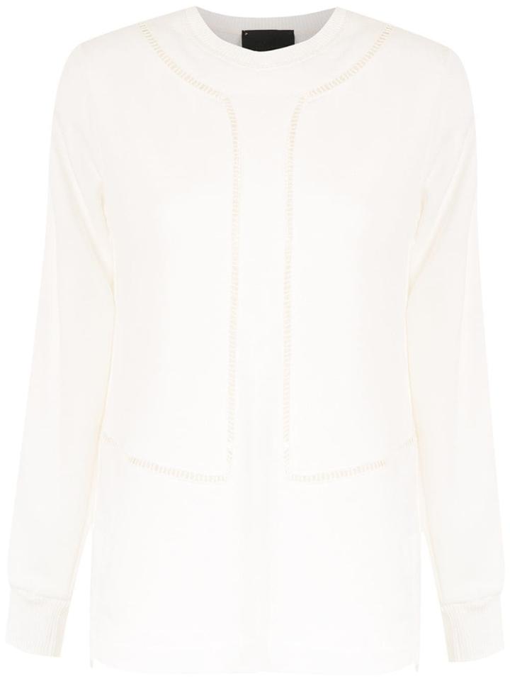 Andrea Bogosian Perforated Suéter - White