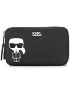 Karl Lagerfeld Karl Motif Make-up Bag - Black