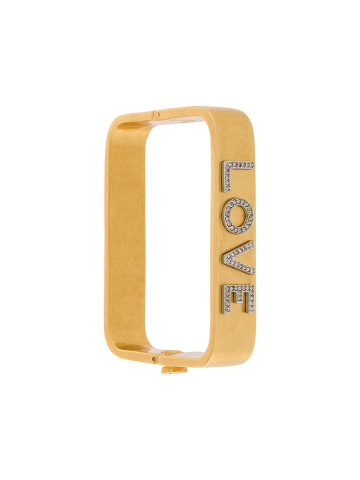 Tory Burch Love Square Bangle - Metallic