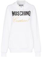 Moschino Couture Logo Cotton Hoodie - White