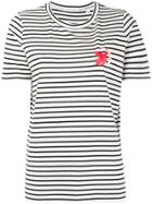 Chinti & Parker Striped Bird Print T-shirt - White