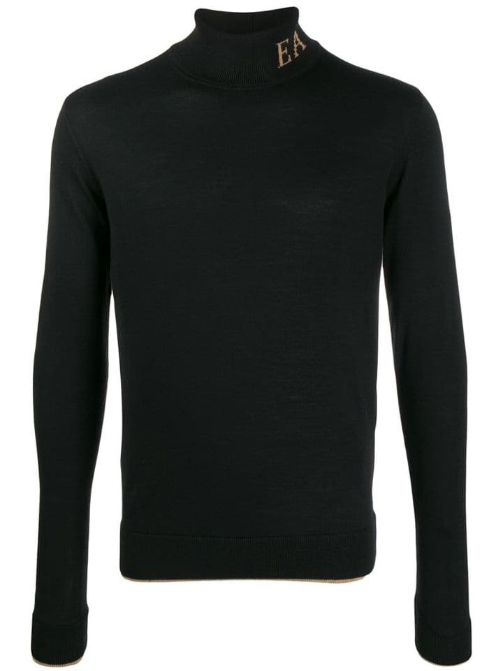 Emporio Armani Turtleneck Jumper - Black