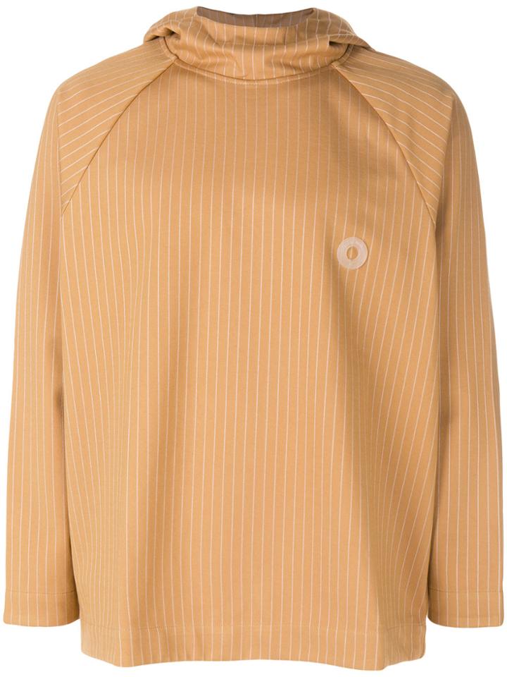 Drôle De Monsieur Striped Hoodie - Nude & Neutrals