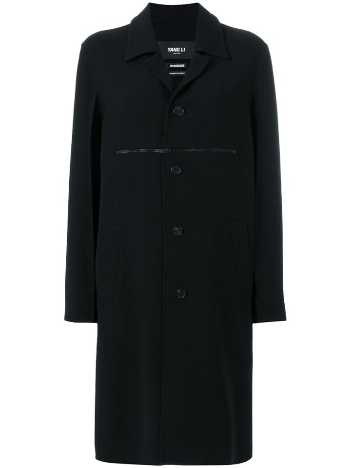 Yang Li Classic Button-down Coat - Black