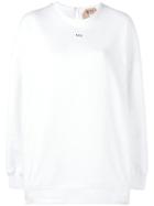 No21 Sequinned Back Sweatshirt - White