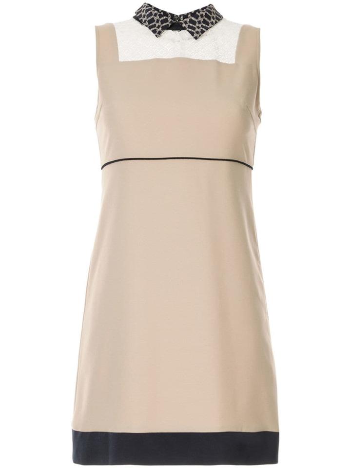 Loveless Sheer Panel Dress - Do Not Use - Beige
