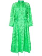Tibi Lace Midi Dress - Green