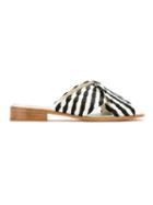 Sarah Chofakian Leather Flat Sandals - Vegetalpto/marfim