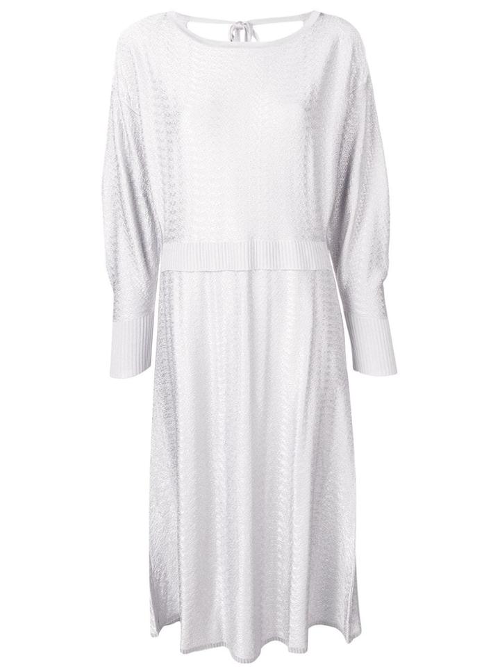 Esteban Cortazar Knitted Sweater Dress - Purple