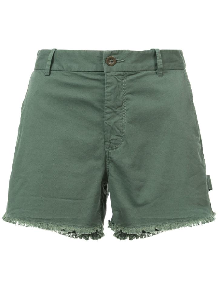 Nili Lotan Cut Off Chino Shorts - Green