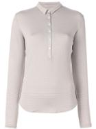 Eleventy Striped Polo Shirt, Women's, Size: S, Nude/neutrals, Viscose/spandex/elastane