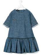 Diesel Kids - Ruffle Hem Denim Dress - Kids - Cotton - 10 Yrs, Blue