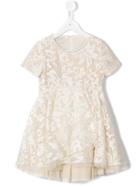 I Pinco Pallino Jacquard Dress, Girl's, Size: 6 Yrs, Nude/neutrals