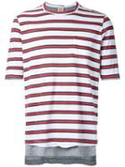 Wooster + Lardini - Striped T-shirt - Men - Cotton - S, Red, Cotton