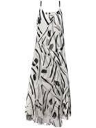 Dvf Diane Von Furstenberg Abstract Print Dress - White