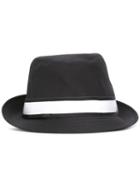 Dolce & Gabbana Ribbon Trilby, Men's, Size: 58, Black, Cotton/spandex/elastane/viscose