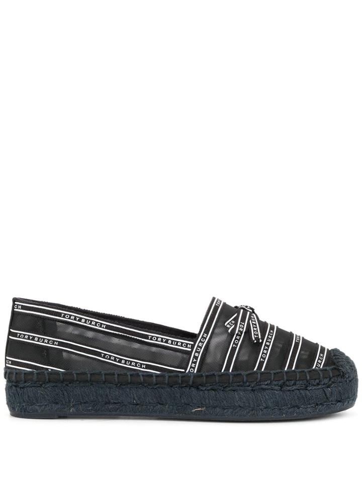 Tory Burch Penelope Platform Mesh Espadrilles - Blue