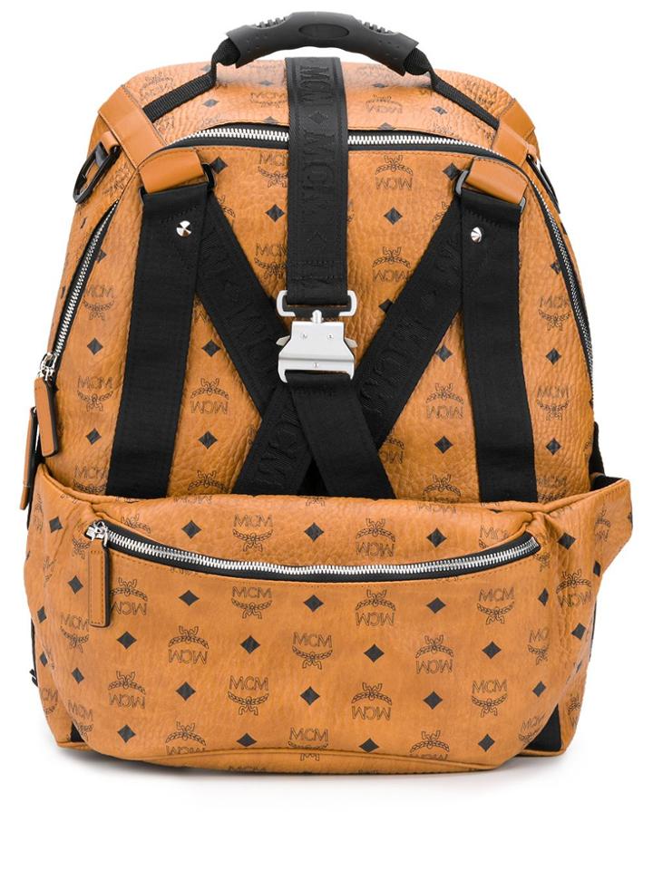 Mcm Jemison Backpack - Brown