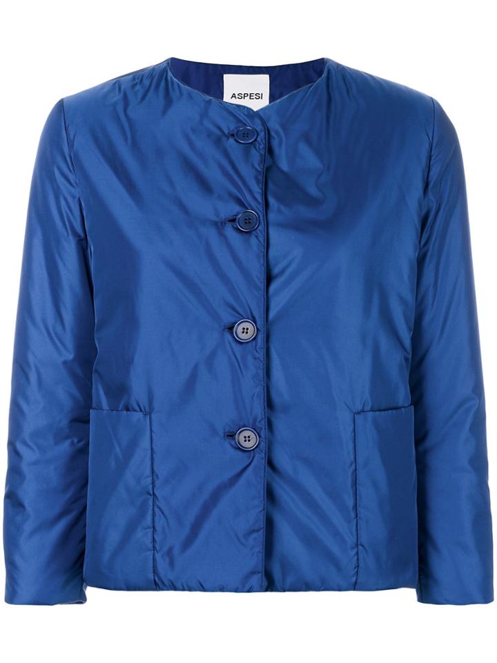 Aspesi Round Neck Jacket - Blue