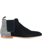 Paul & Joe Houndstooth Panel Ankle Boots