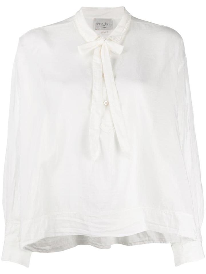 Forte Forte Bow-embellished Blouse - White