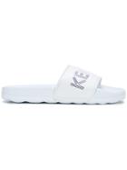 Kenzo Kids Teen Branded Slides - White