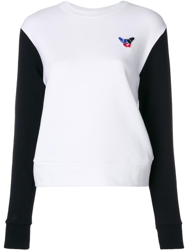 Être Cécile Contrast Sleeve Sweatshirt - White