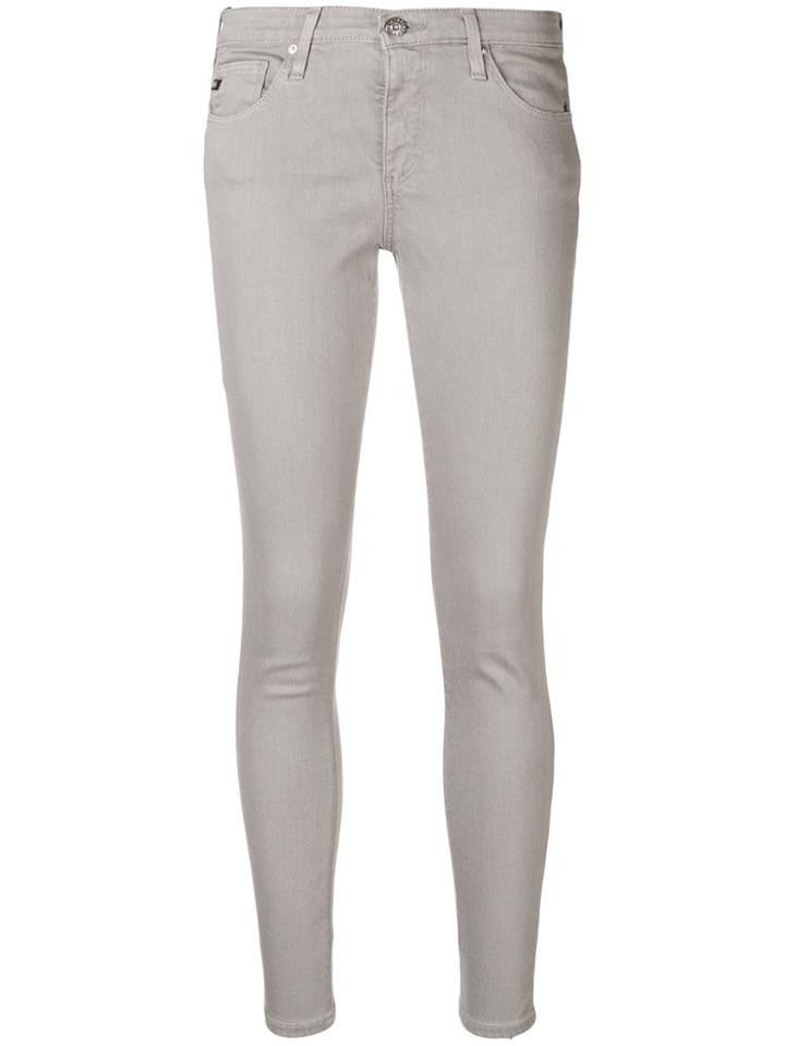 Ag Jeans Cropped Skinny Jeans - Grey