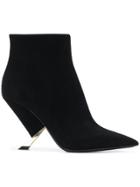 Casadei Sculpted Heel Ankle Boots - Black