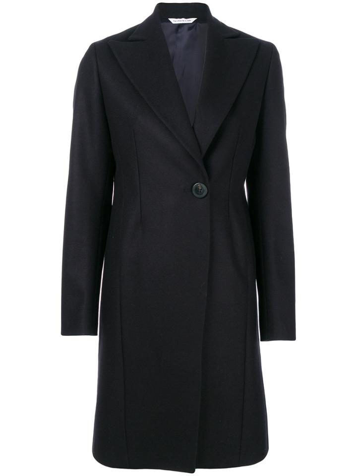 Tonello Single Button Coat - Blue
