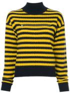 Sonia Rykiel Mock Neck Cashmere Sweater - Yellow