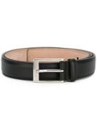 Gucci Rectangular Buckle Belt, Men's, Size: 100, Black, Calf Leather