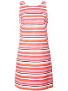 Trina Turk Engineered Stripe Racerback Fitted Dress - Pink & Purple