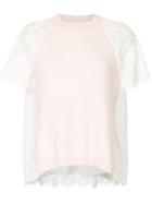 Onefifteen Lace Panel Top - Pink & Purple