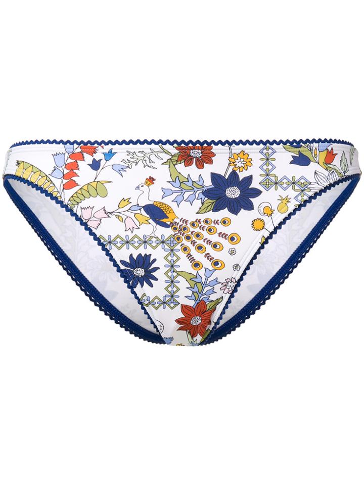 Tory Burch Meadow Folly Hipster Bikini Bottoms - White