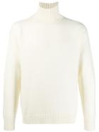 Laneus Turtleneck Knit Sweater - White