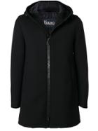 Herno Full Zipped Coat - Black