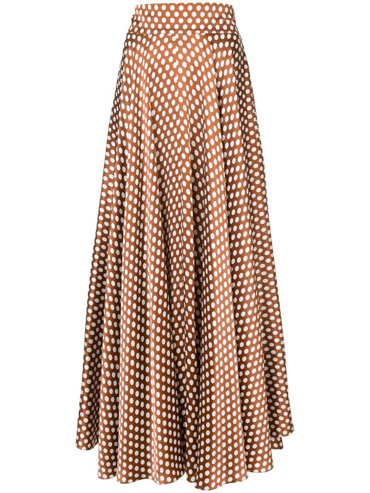 Dvf Diane Von Furstenberg High Waisted Long Skirt - Brown