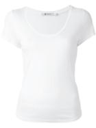 T By Alexander Wang V-neck T-shirt, Women's, Size: Medium, White, Rayon