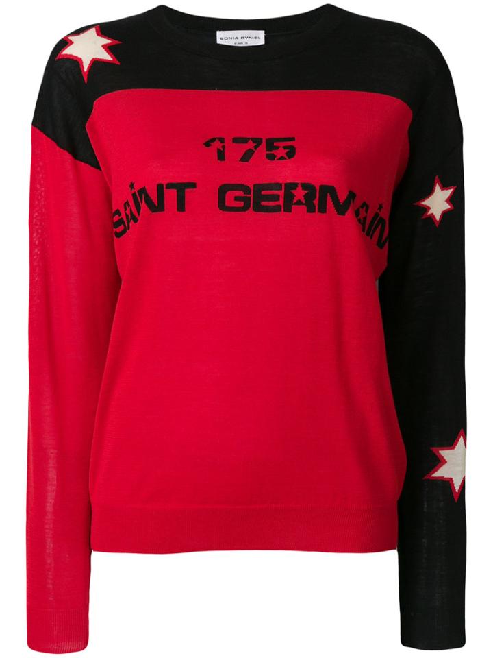 Sonia Rykiel Logo Jumper - Red