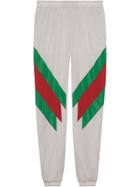 Gucci Oversize Jogging Pant With Web Intarsia - White