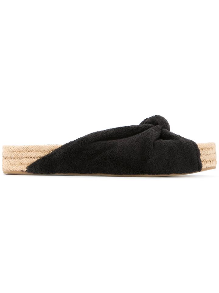 Mara & Mine Carmen Slide Espadrilles - Black